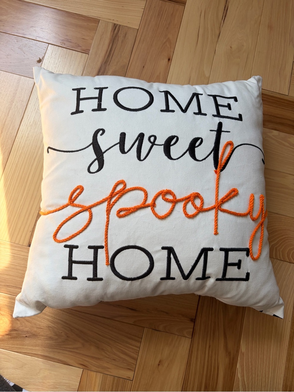 HOME Sweet Spooky HOME Decorative Pillow for Halloween